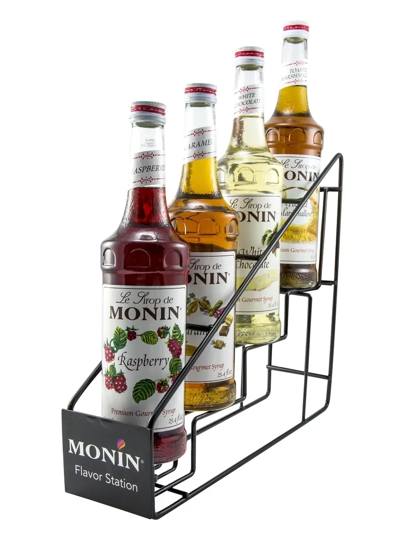 Syrup display racks