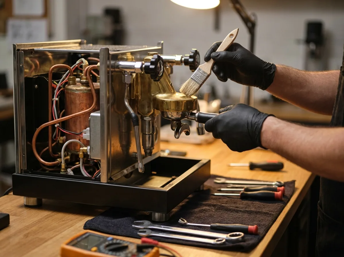 Espresso machine service and maintenance